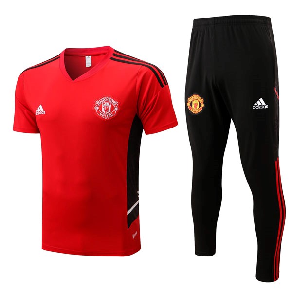 Camiseta Manchester United Conjunto Completo 2022 2023 Rojo